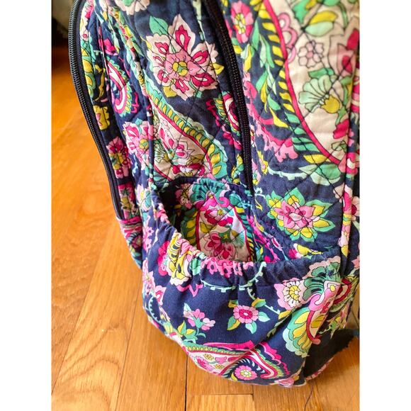Vera Bradley Petal Paisley Quilted Cotton Campus Backpack main image 4